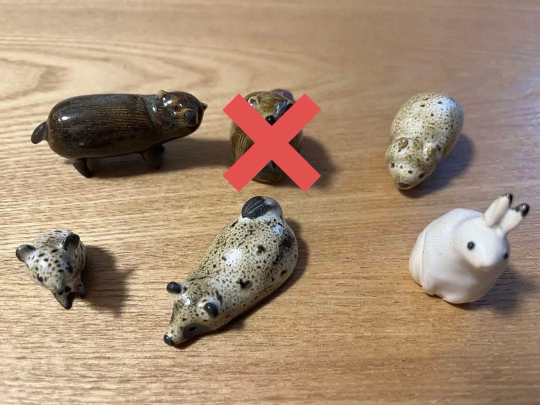 umeshiso工房　動物型陶器 5個セット