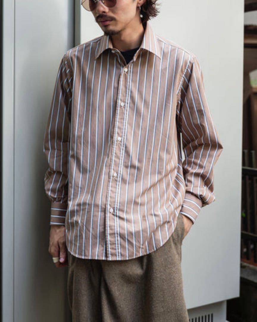 cantate Stripe Shirt ストライプシャツ 48 21AW