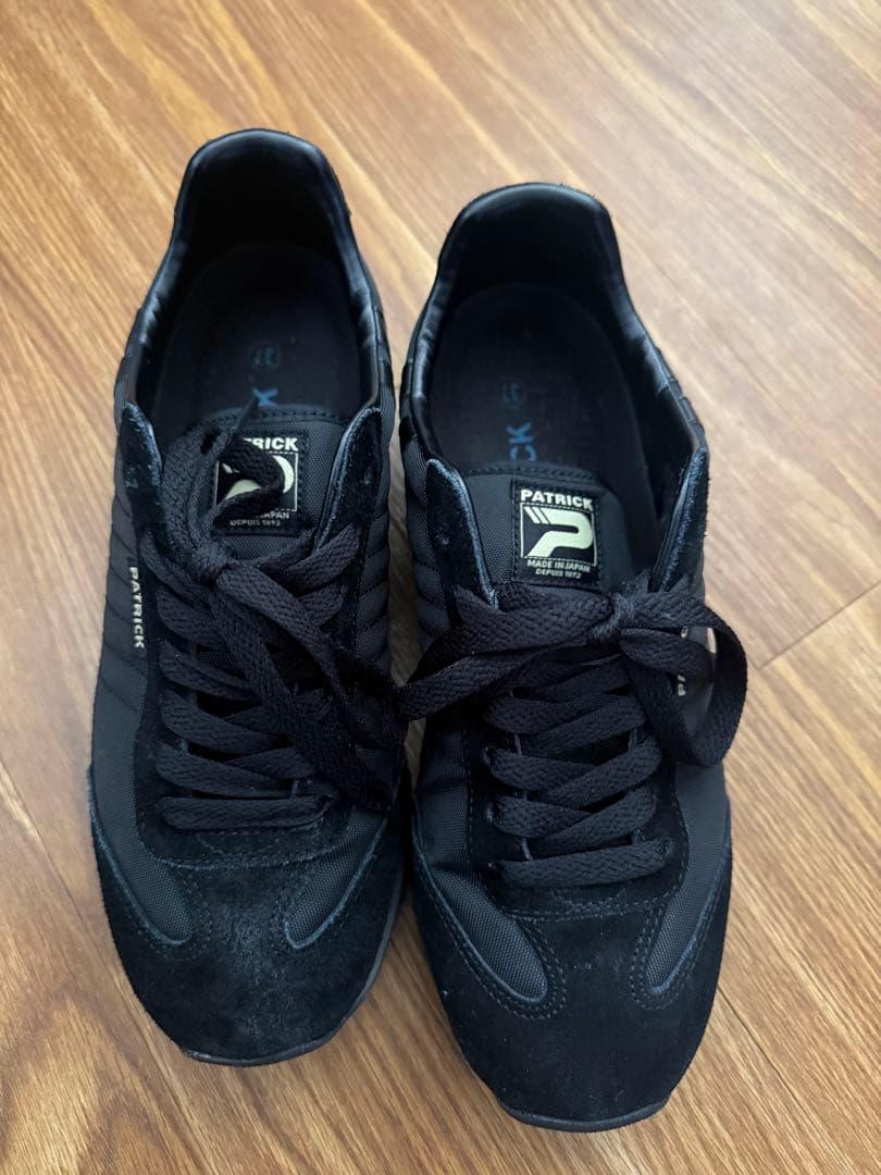 PATRICK ブラック スニーカー　37（23.5センチ）