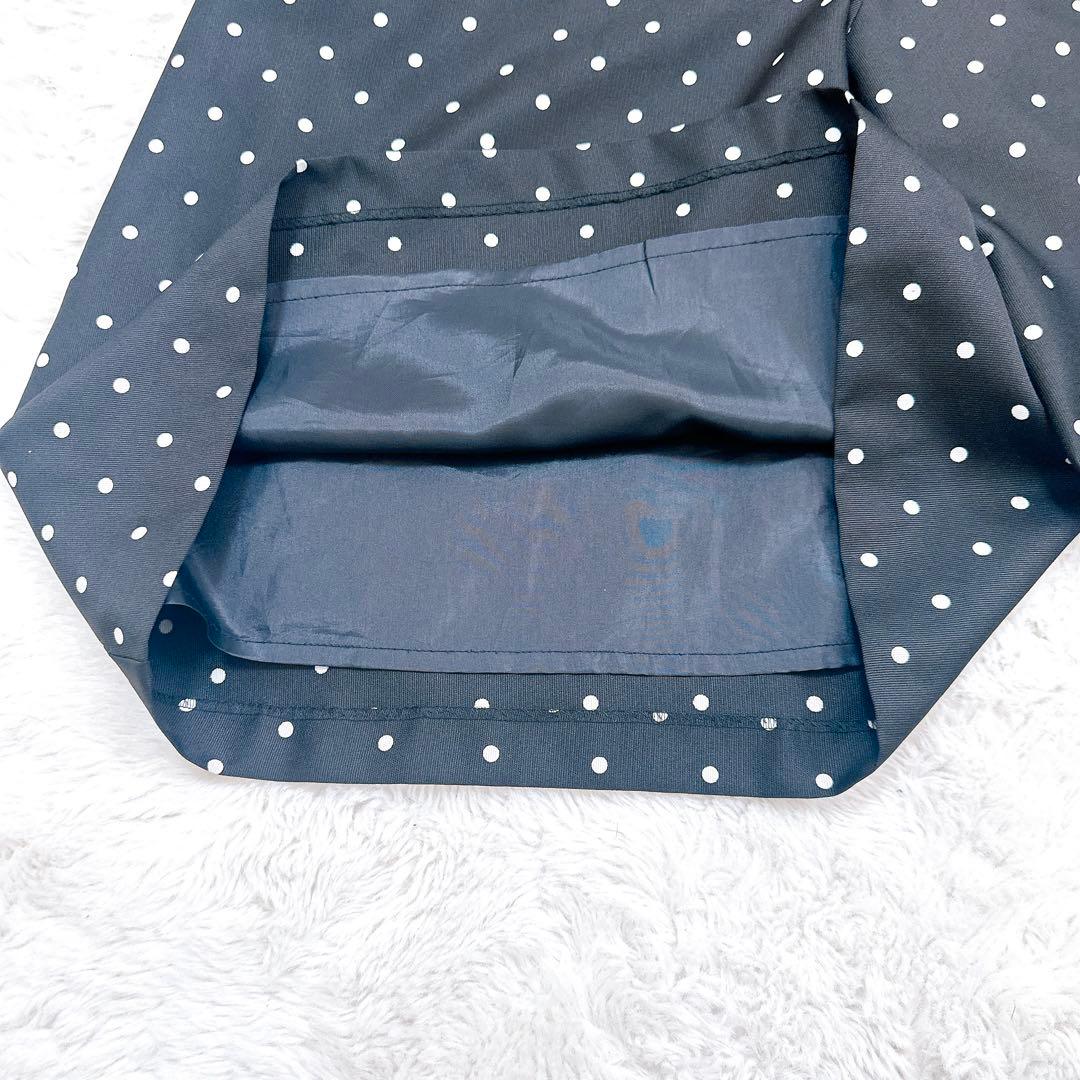 BEARDSLEY ドット柄 ロングスカート　キュロット　ブラック