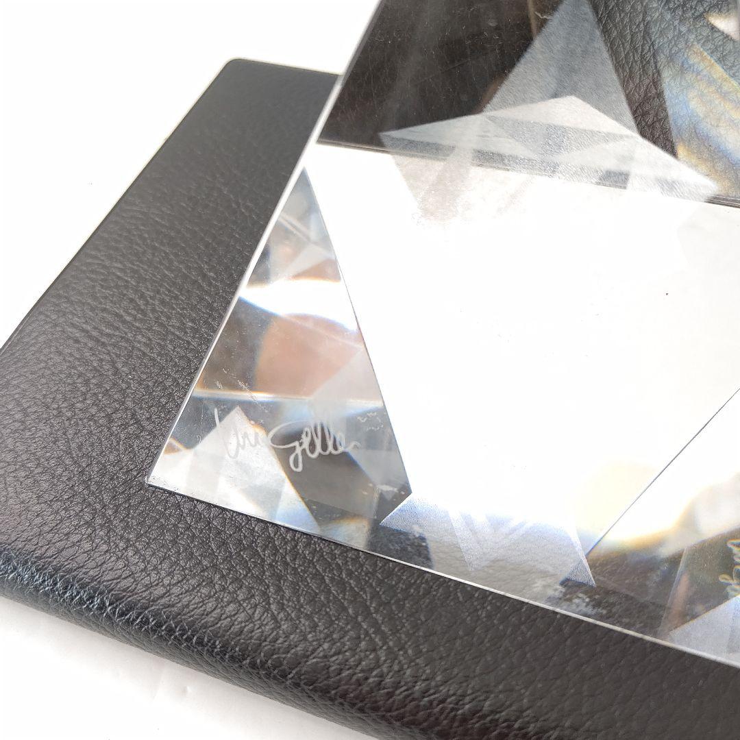 ユリ・ゲラー　クリスタルガラス　美品　開運　ピラミッド　オブジェ　置物　パワー