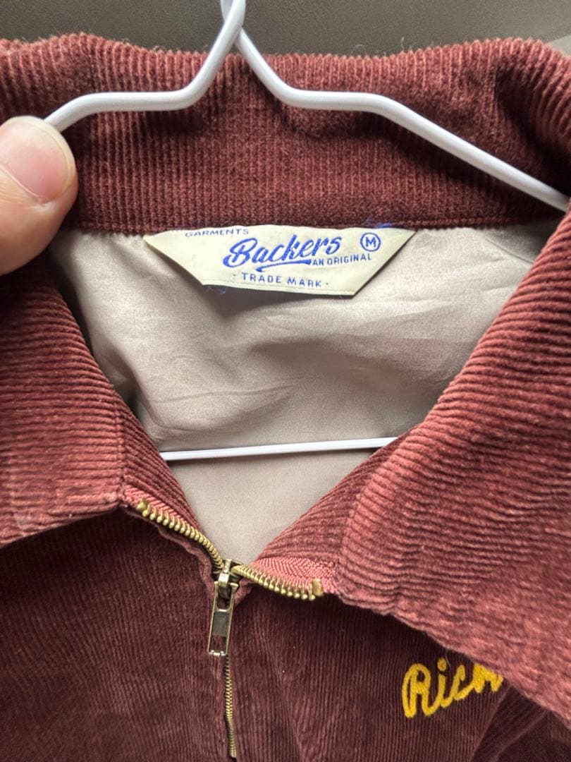 Backers バーガンディ コーデュロイ ジャケット アメカジ