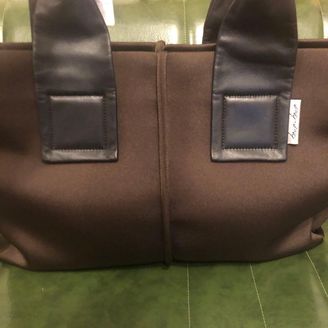 新品！カワカワ kawakawa トートバッグ　Lサイズ！チョコ　ブラ