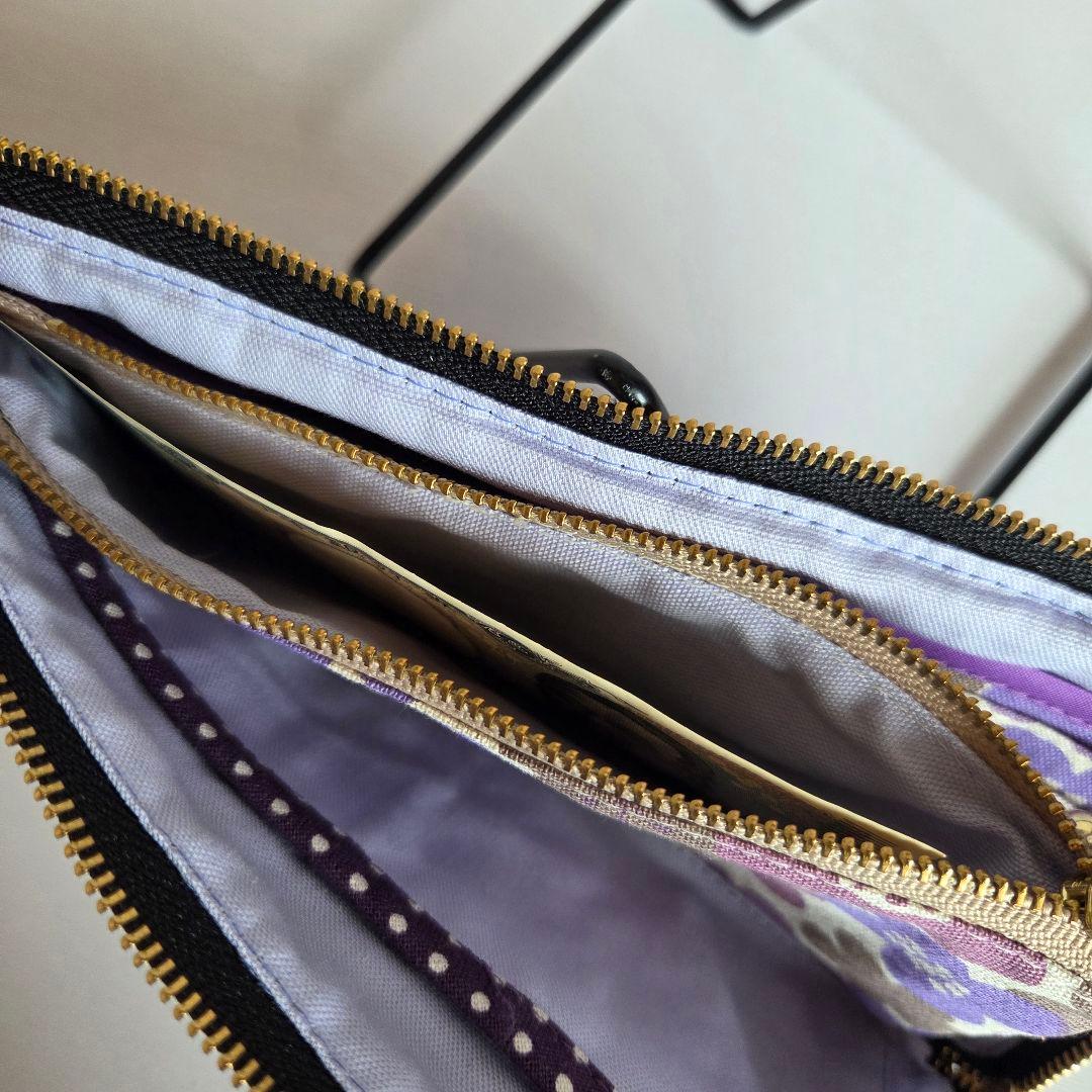 JUNE様　かさばらない長財布　L字ファスナー長財布　ハンドメイド