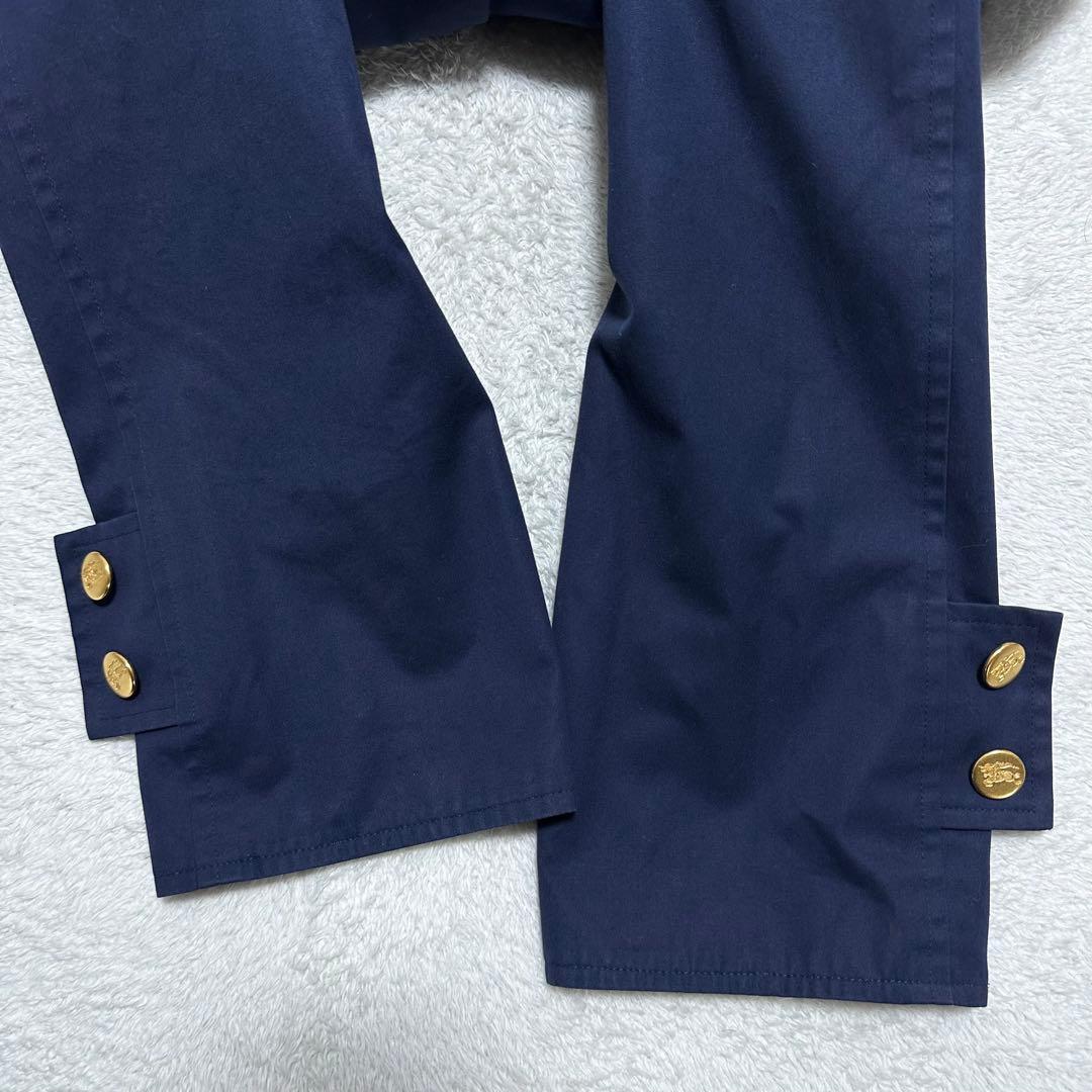 美品　Burberry ステンカラーコート　ビンテージ　ネイビー ノバチェック