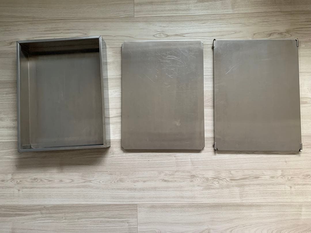 【棚板、トレーのみ】ステンレスユニットシェルフワゴンセット