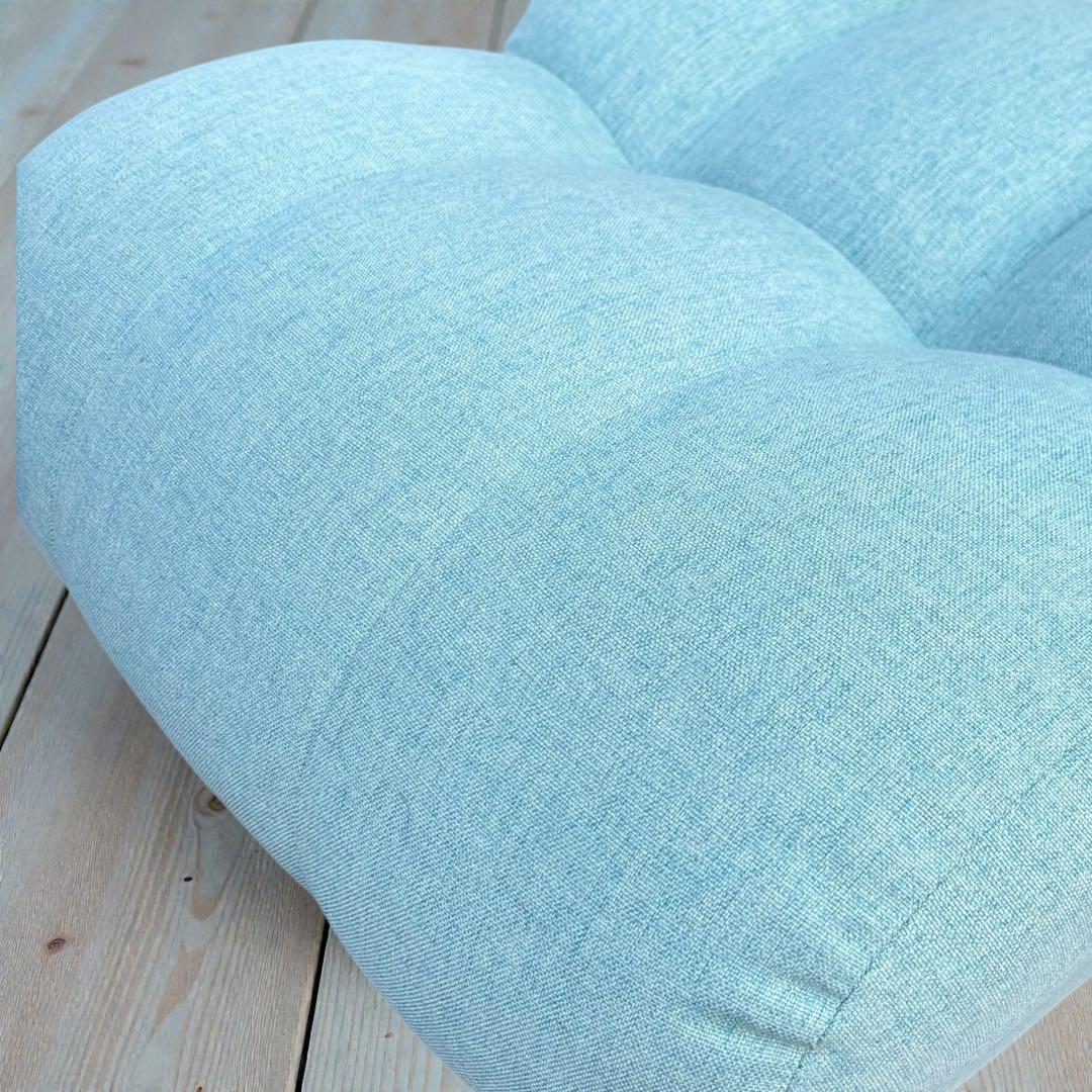 ✨未使用級✨Piglet CHIBIローソファ ブルー 座椅子 リクライニング