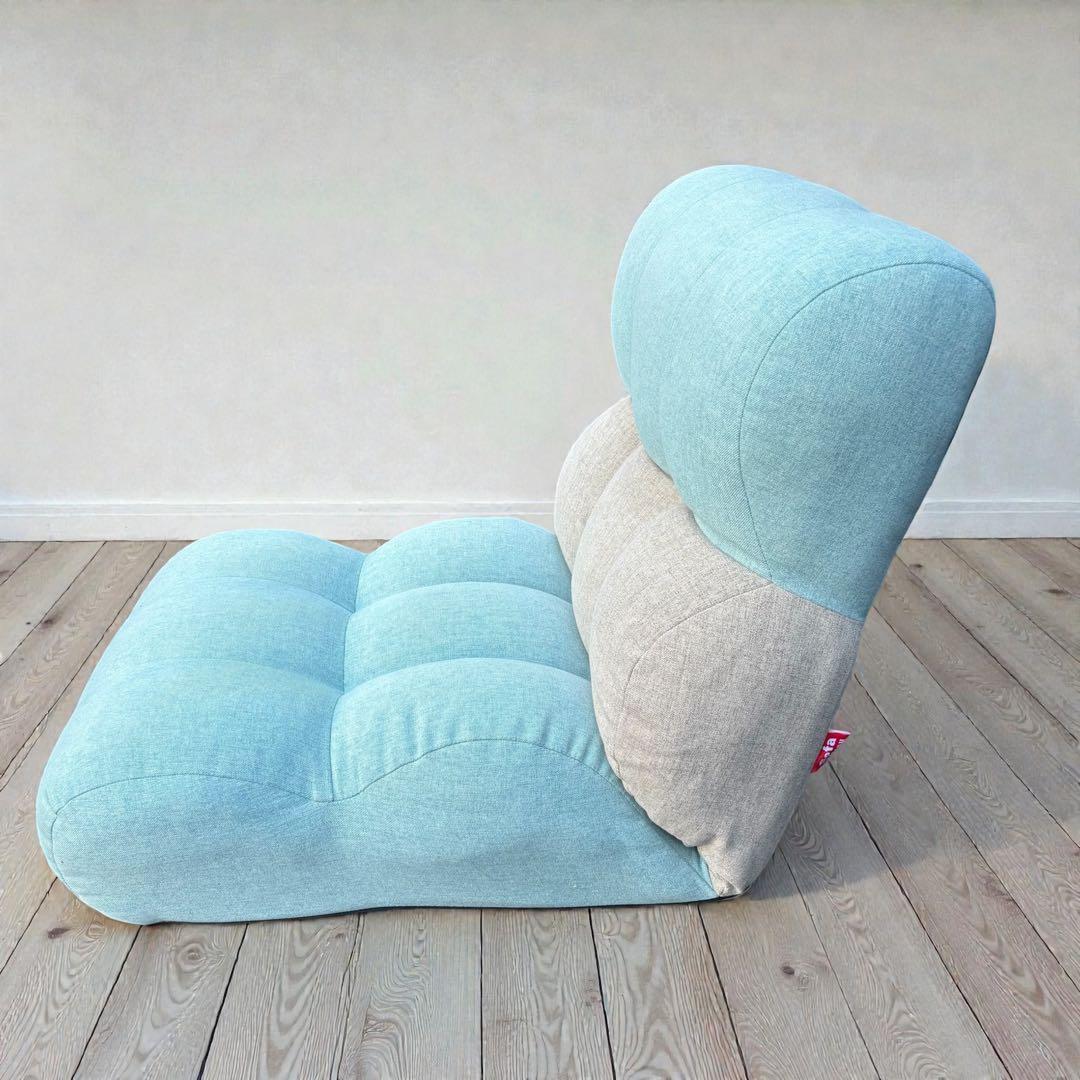 ✨未使用級✨Piglet CHIBIローソファ ブルー 座椅子 リクライニング