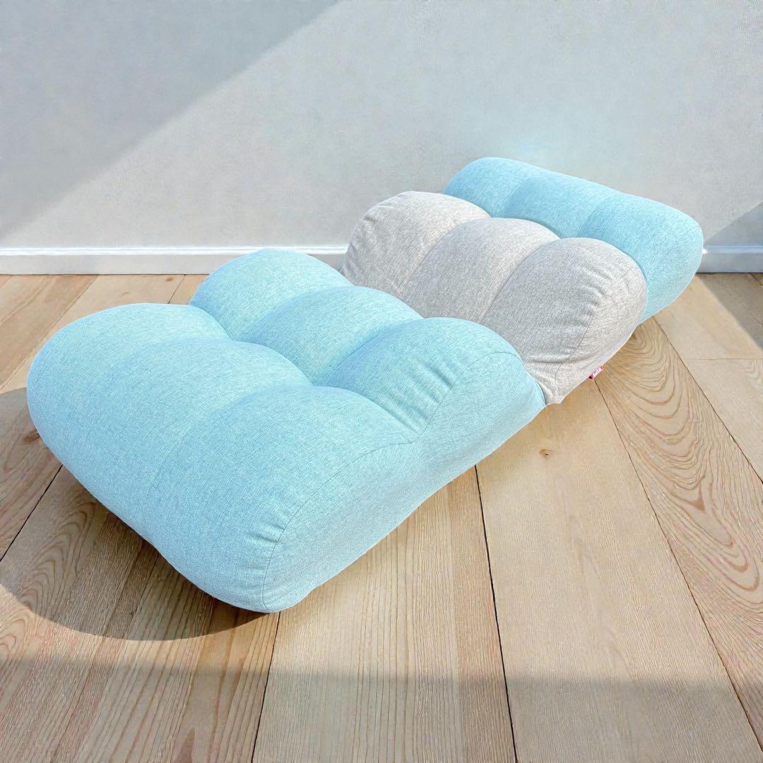 ✨未使用級✨Piglet CHIBIローソファ ブルー 座椅子 リクライニング