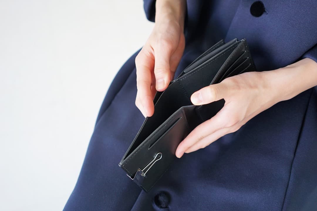 ED ROBERT JUDSON【GEM】クリップ　ハーフウォレット 黒 財布