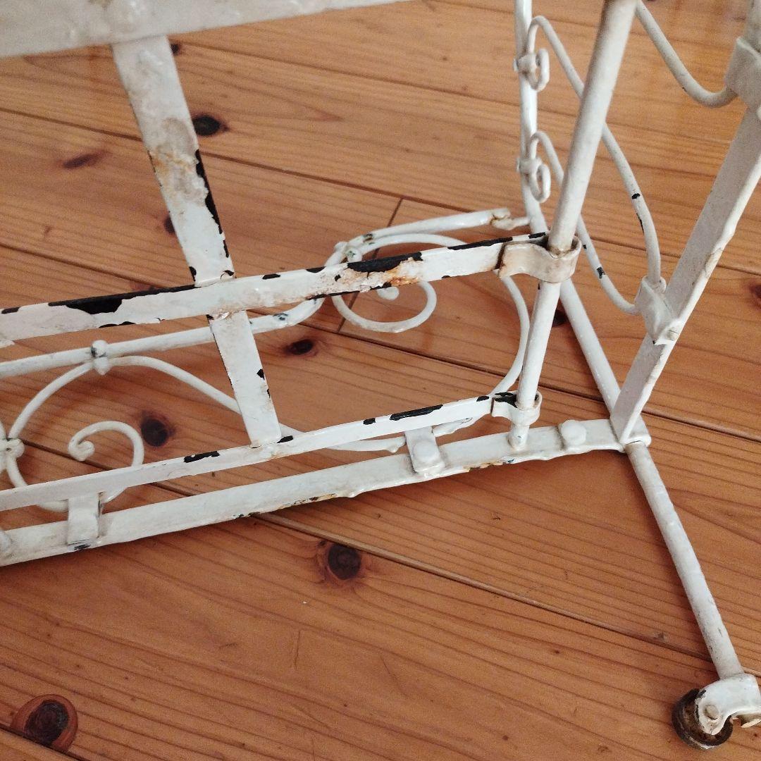 アンティーク　アイアン　スリッパ入れ　ガーデニング