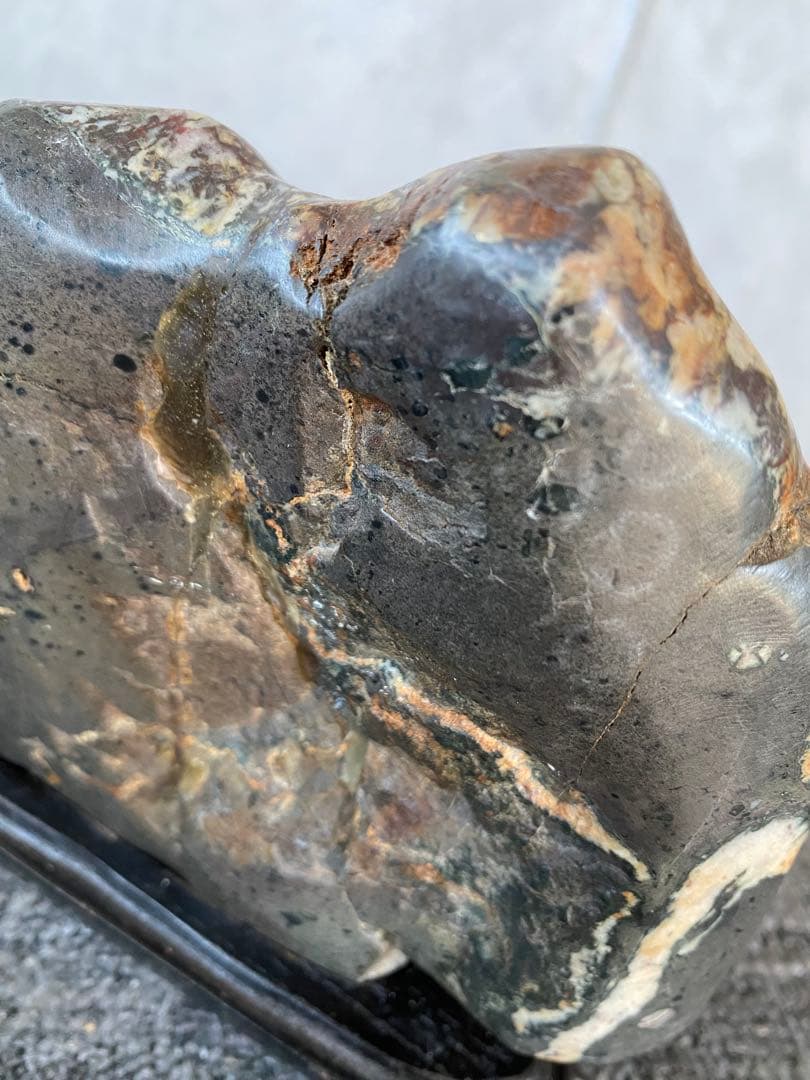 菊花石　置物　石