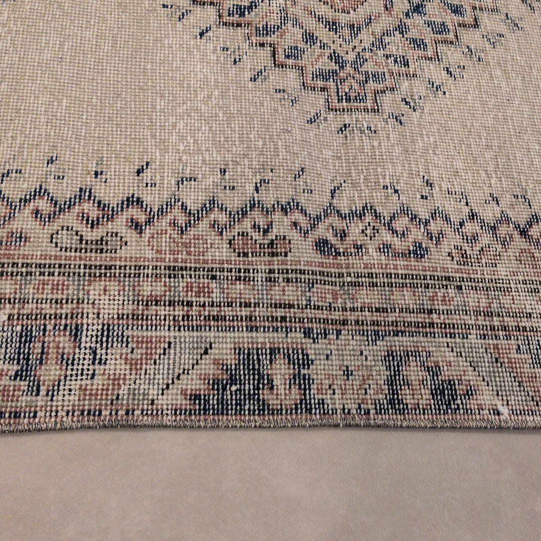 トルコヴィンテージラグ トルコ　イスパルタブルーラグ