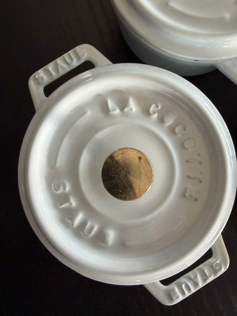 貴重希少　ストウブ　ピュアホワイト　10cm 4個セット　箱無し