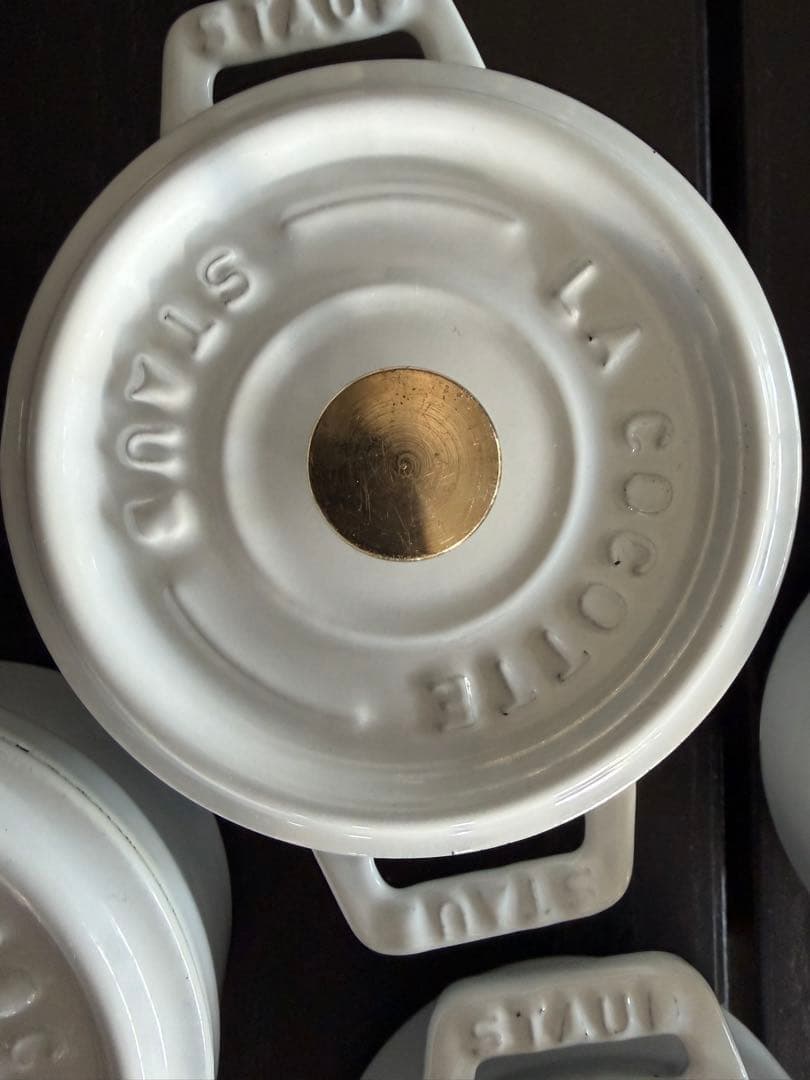 貴重希少　ストウブ　ピュアホワイト　10cm 4個セット　箱無し