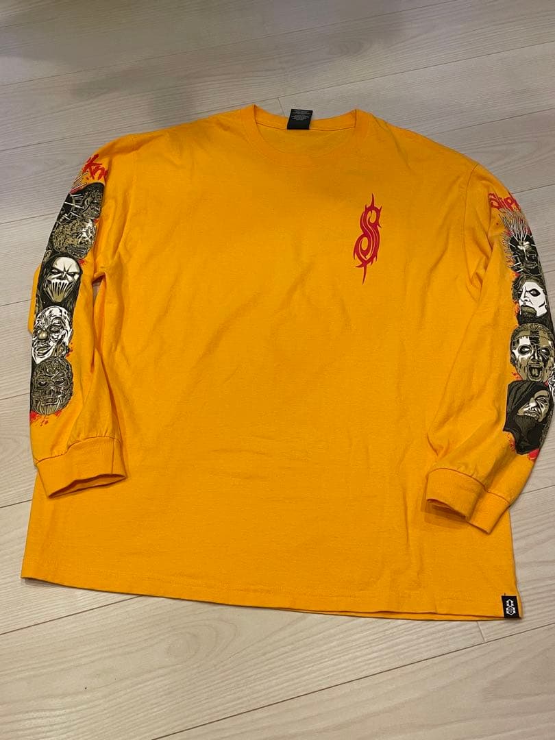 slipknot REBEL8 コラボ ロングスリーブTシャツ オレンジ XL