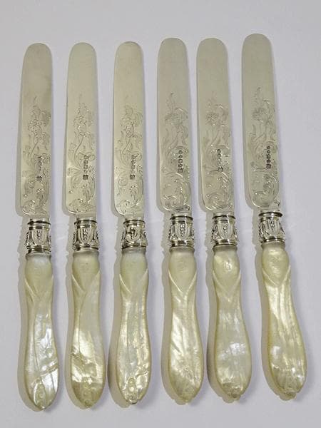 シェフィールド デザートフォークナイフ １2Pセット マザーオブパール