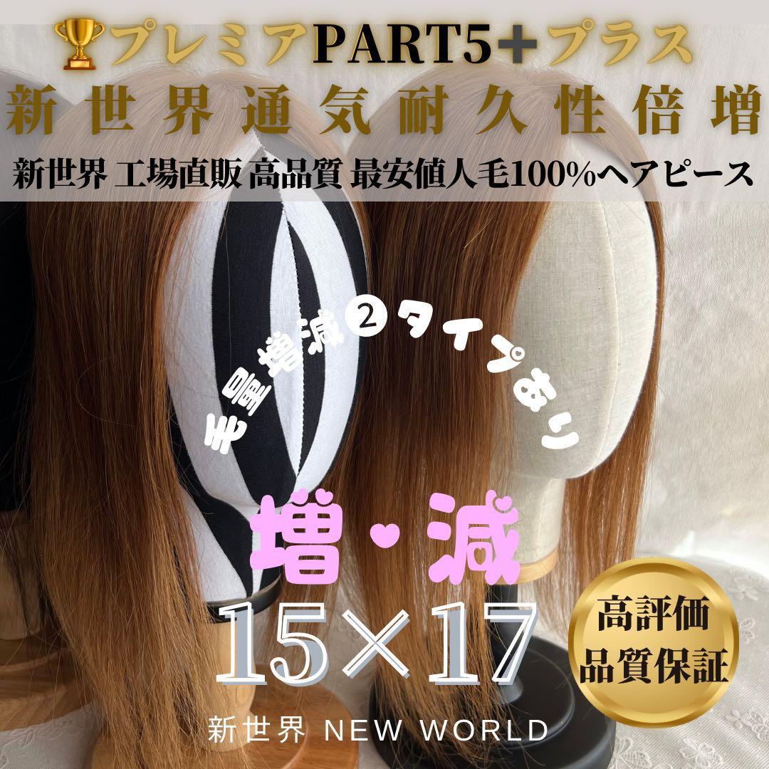 新世界プレミア真皮シリーズ★全人毛　ヘアピース　ウィッグ12*14総手植え45㌢