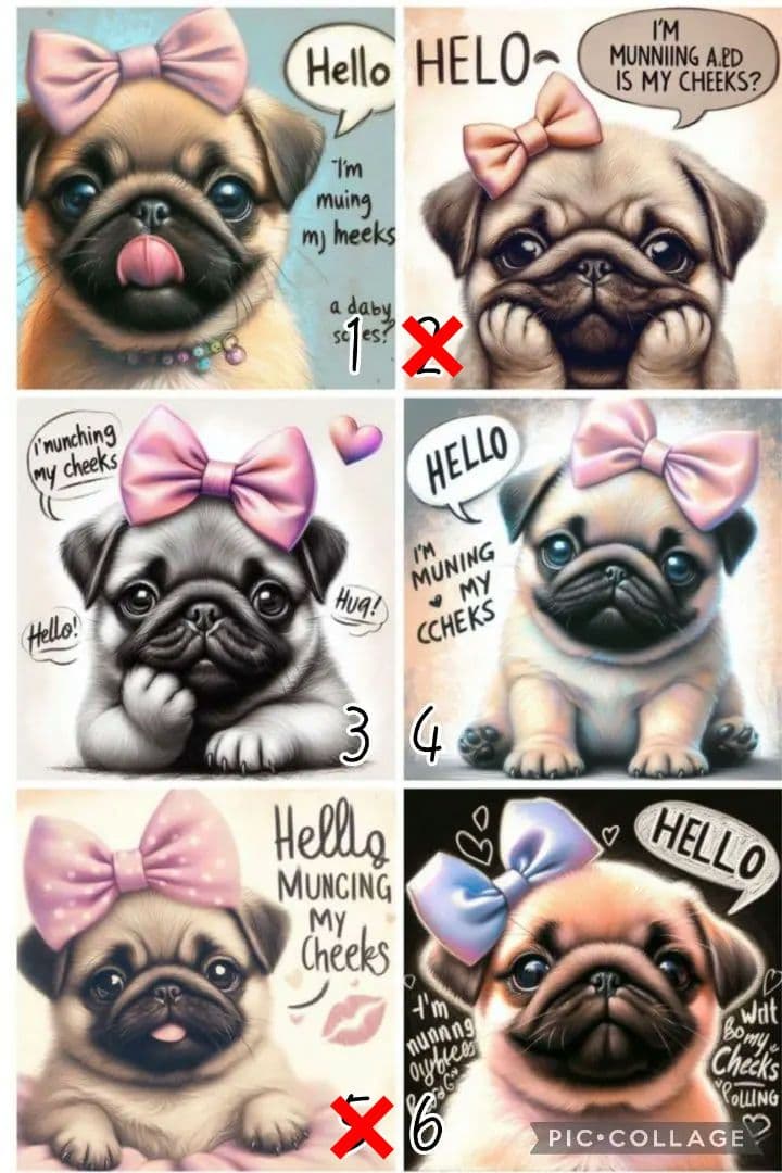 7/10♡パグ♡わんちゃん♡パネル♡ハンドメイド