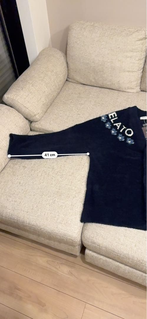 GELATO PIQUE ベビモコフラワージャガードカーディガン