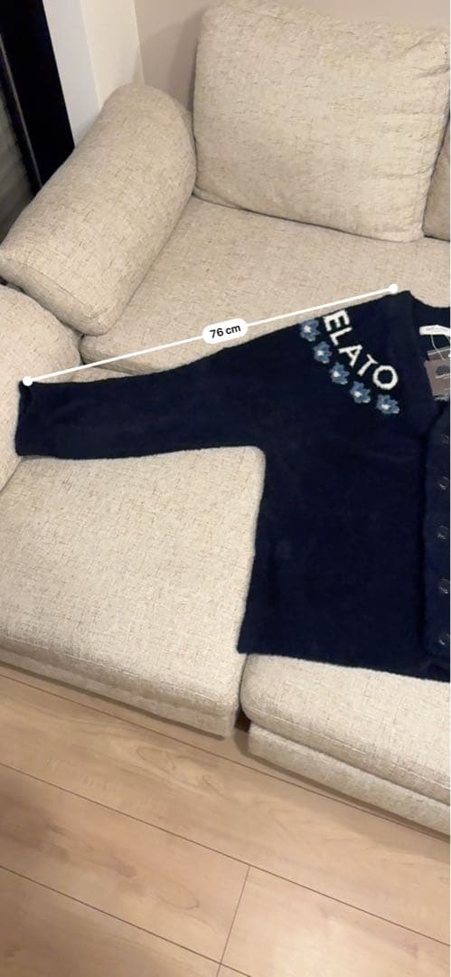 GELATO PIQUE ベビモコフラワージャガードカーディガン