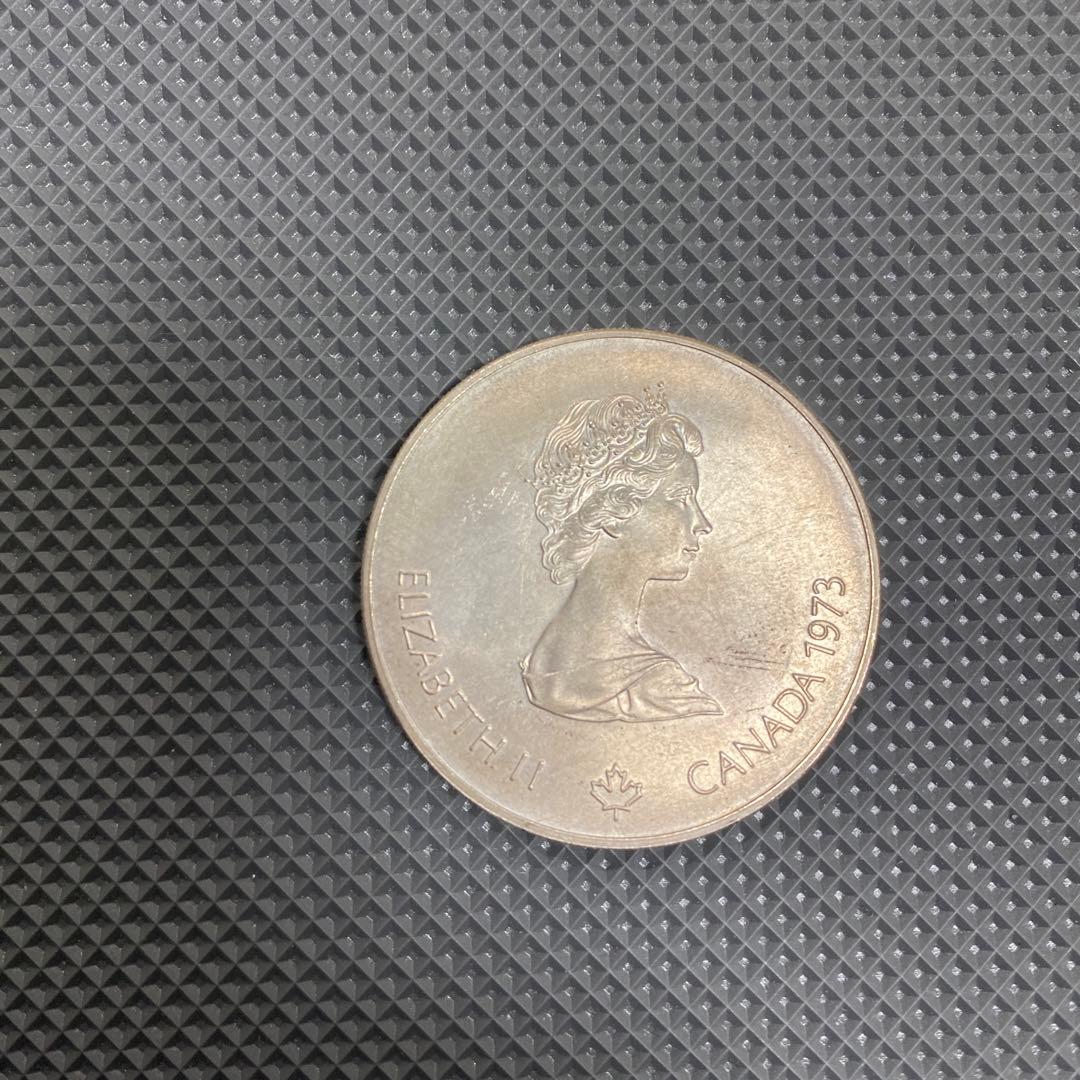 ヒ*ス様 カナダ 1973年 エリザベス2世 5ドル銀貨