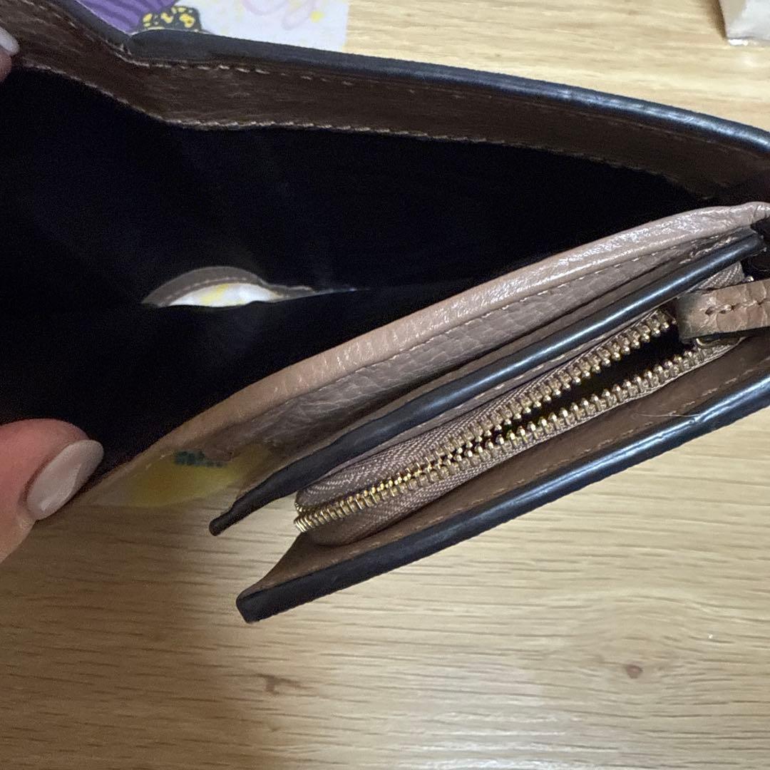 GUCCI グッチ マーモント GG柄 2つ折り 財布 ピンクベージュ