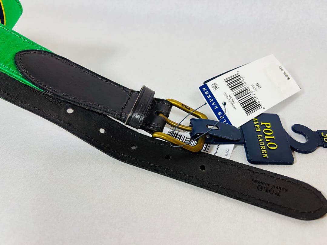 レア USA限定 日本未発売 クマ デザイン ポロ メンズ ベルト 96cm 2