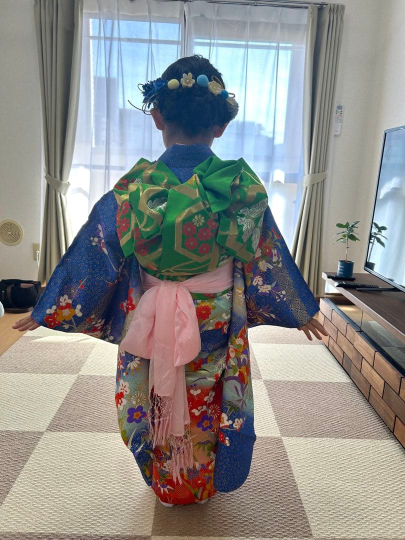 七五三 着物 帯 セット　7歳