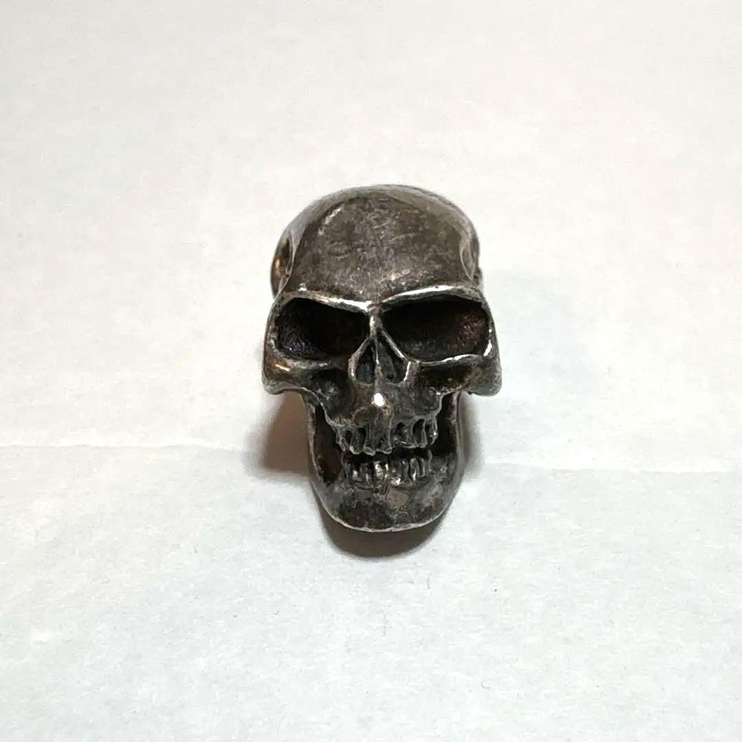 SV925 スカルビーズ 22g重量感あり ハンドメイド シルバー925