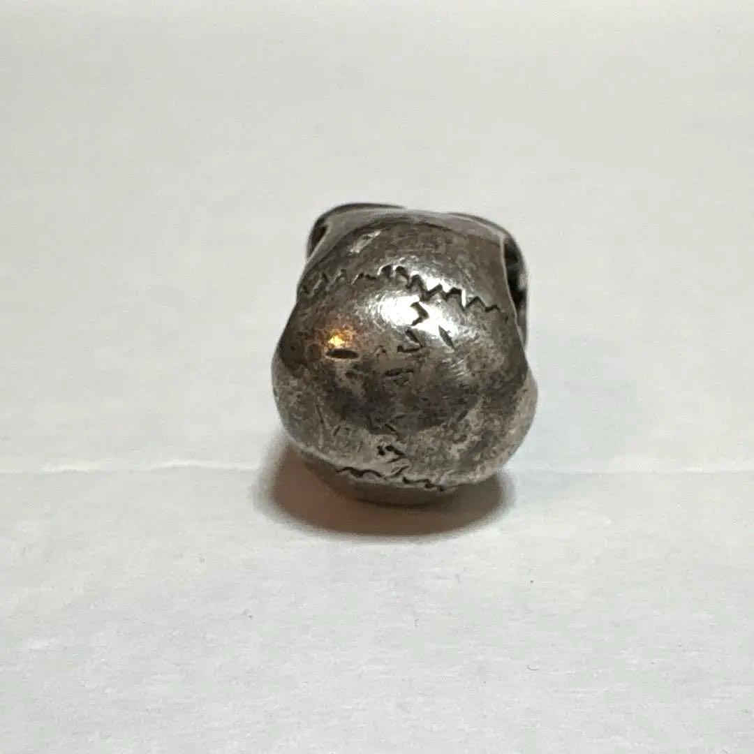 SV925 スカルビーズ 22g重量感あり ハンドメイド シルバー925