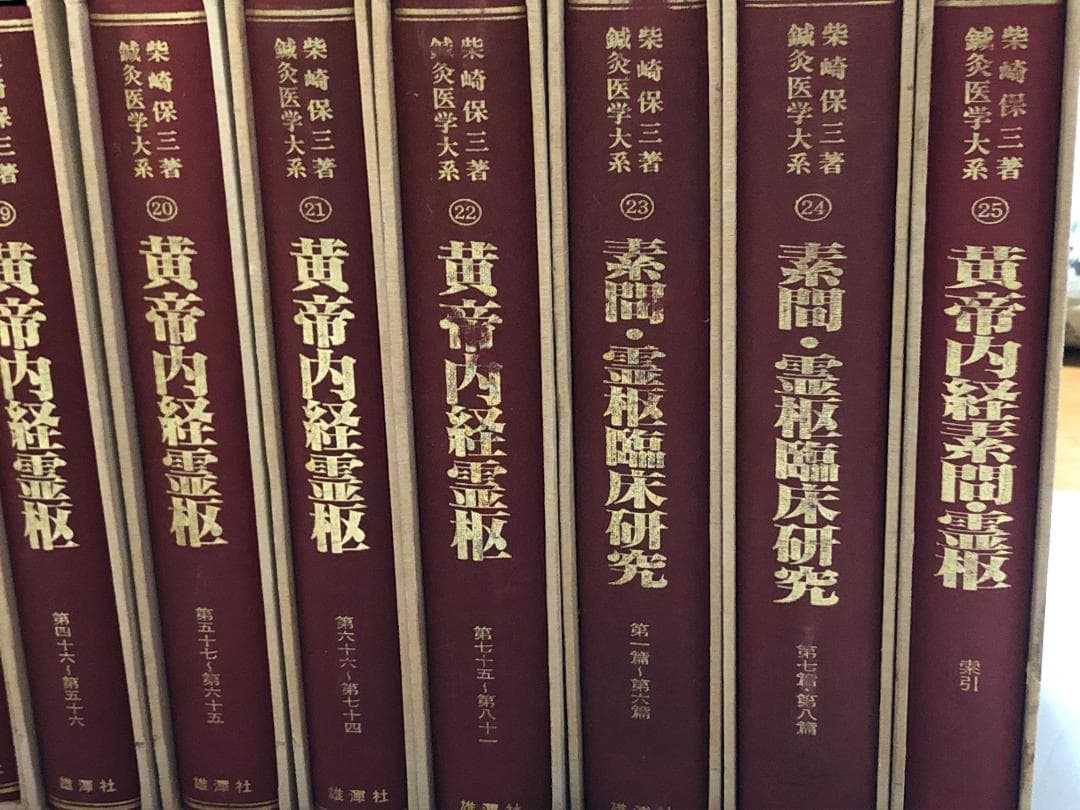 鍼灸医学体系　柴崎保三　25巻セット