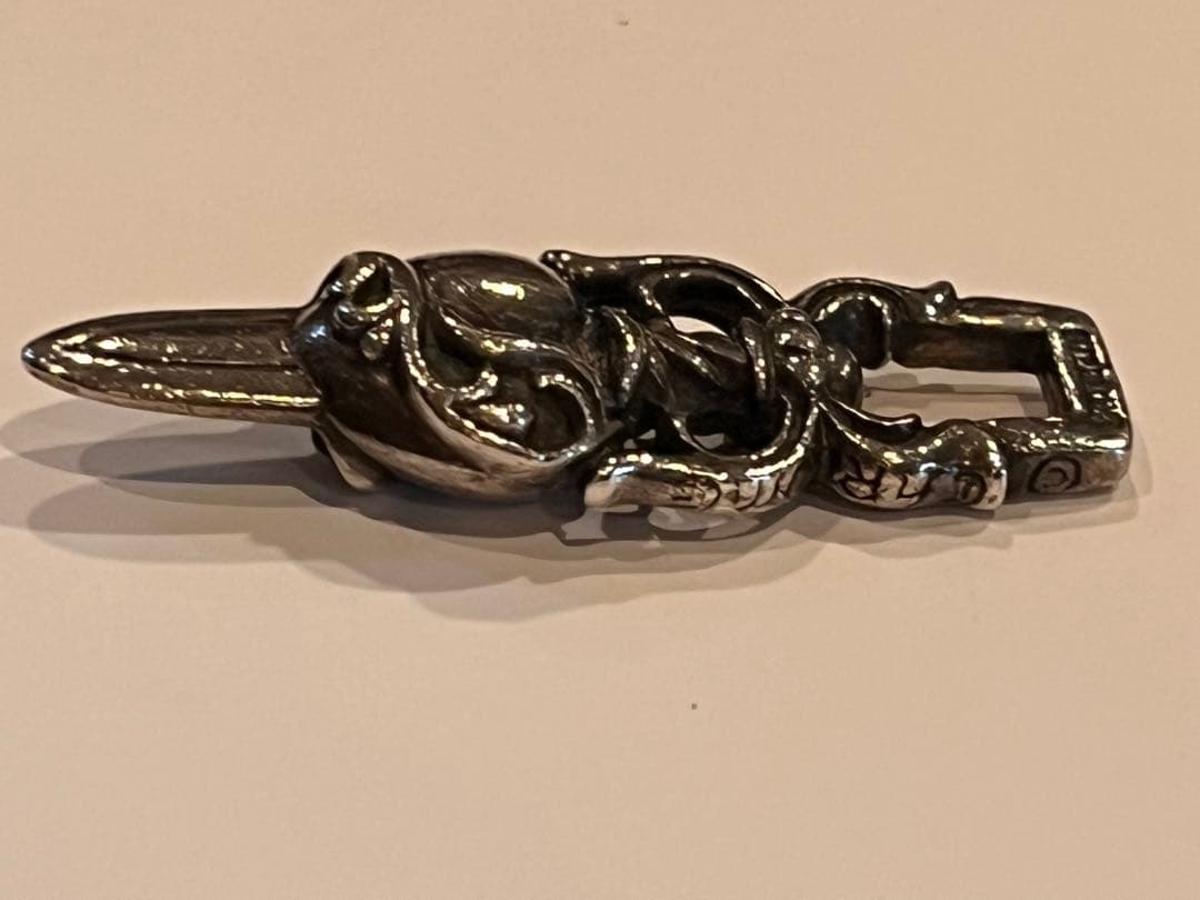 クロムハーツ　ダガー＆ハート　ペンダントトップ　ユーズド