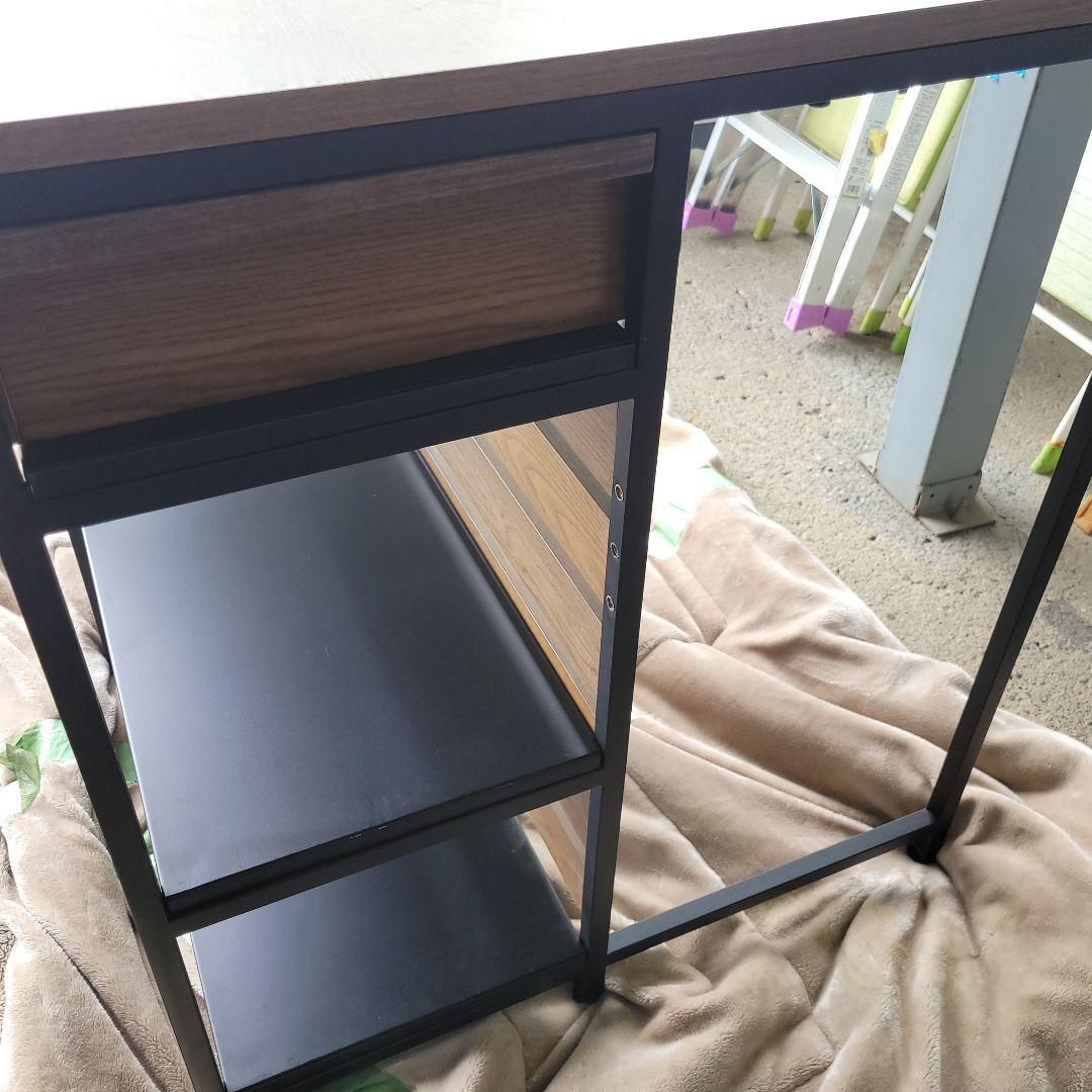 インダストリアル風 LOWYA Clamo カウンターテーブル 幅120cm