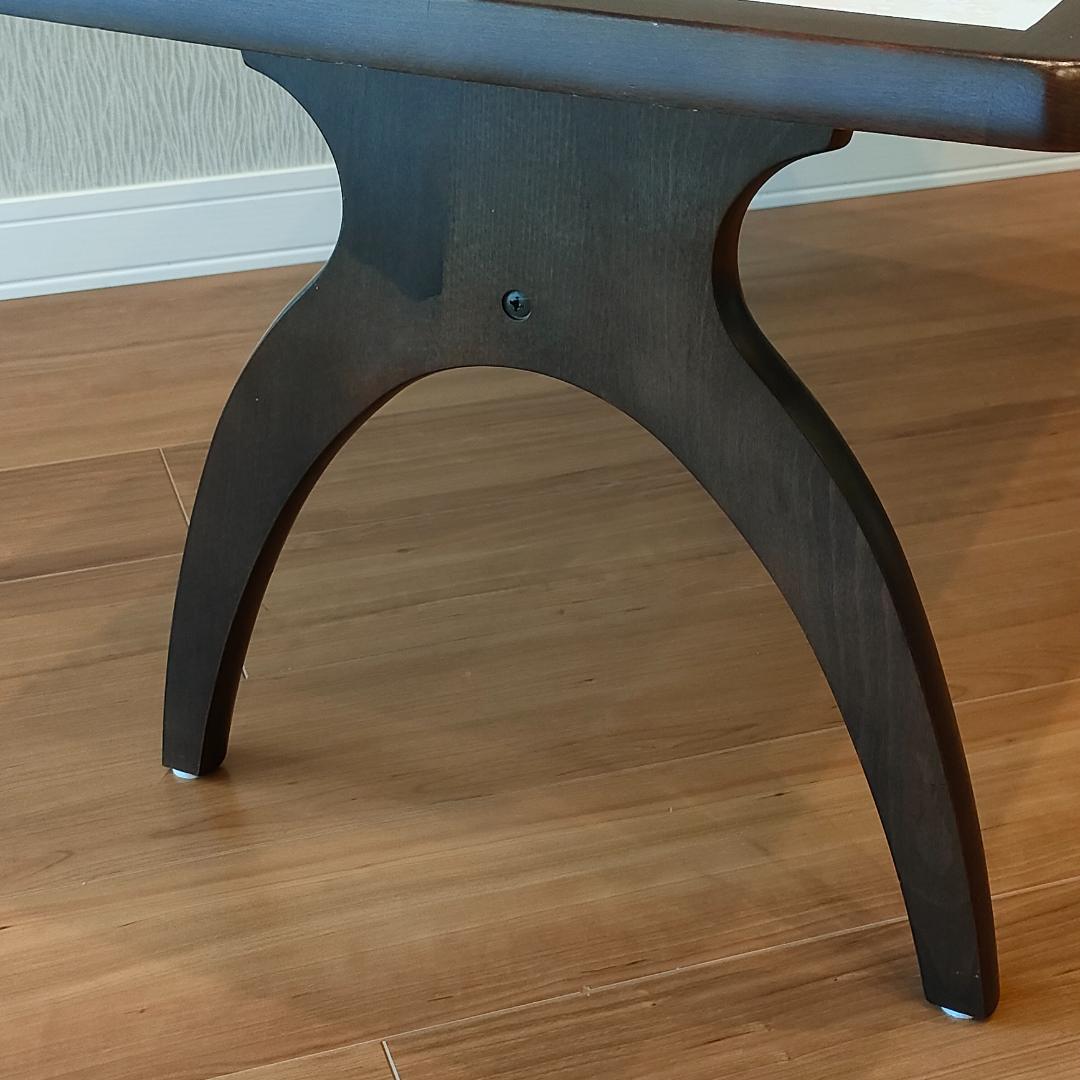 カリモク　サイドテーブル　センターテーブル　花柄　リビングテーブル