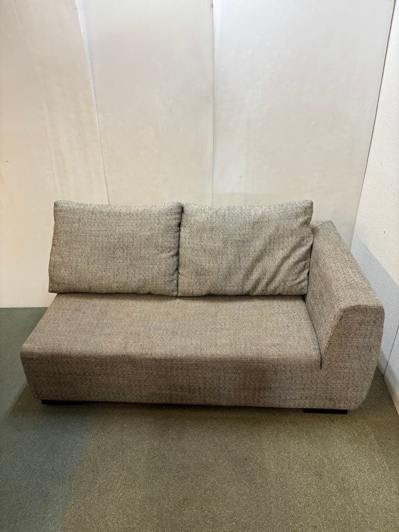 カバーリング式　ファブリック2Pソファ　クッション2個付き