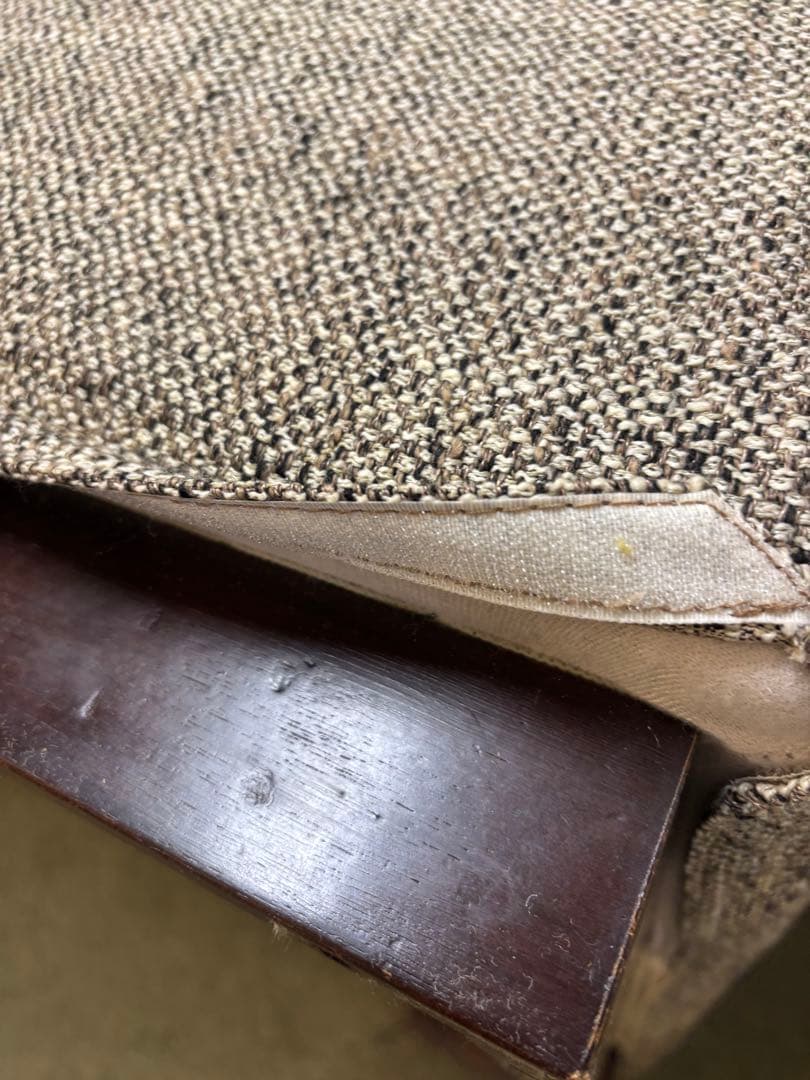 カバーリング式　ファブリック2Pソファ　クッション2個付き