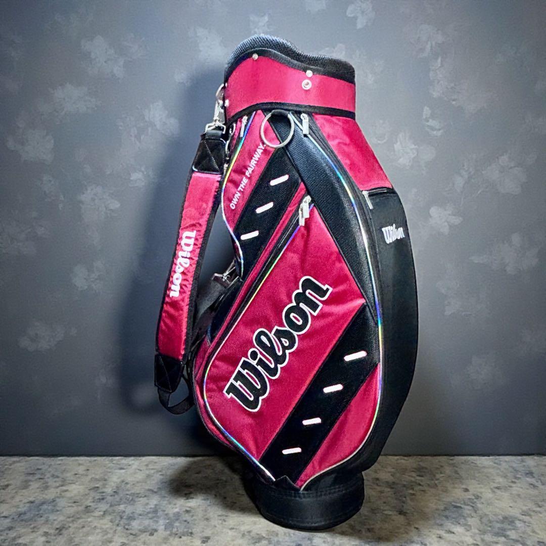 Wilson ウィルソン 9型 キャディバッグ タグ付き未使用 赤黒