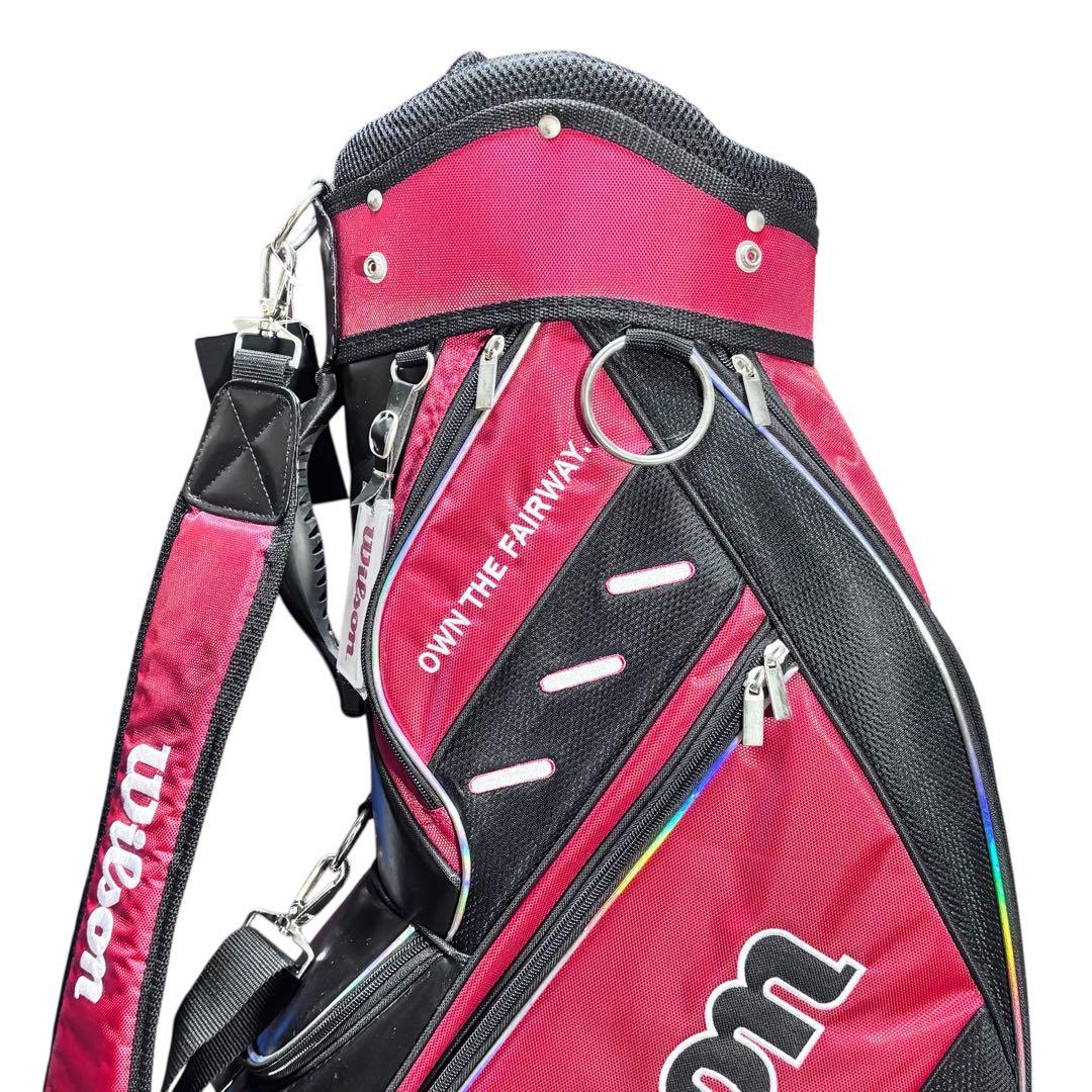 Wilson ウィルソン 9型 キャディバッグ タグ付き未使用 赤黒