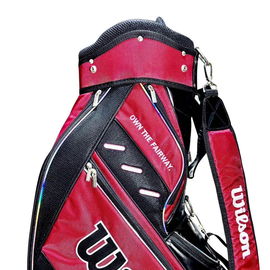 Wilson ウィルソン 9型 キャディバッグ タグ付き未使用 赤黒