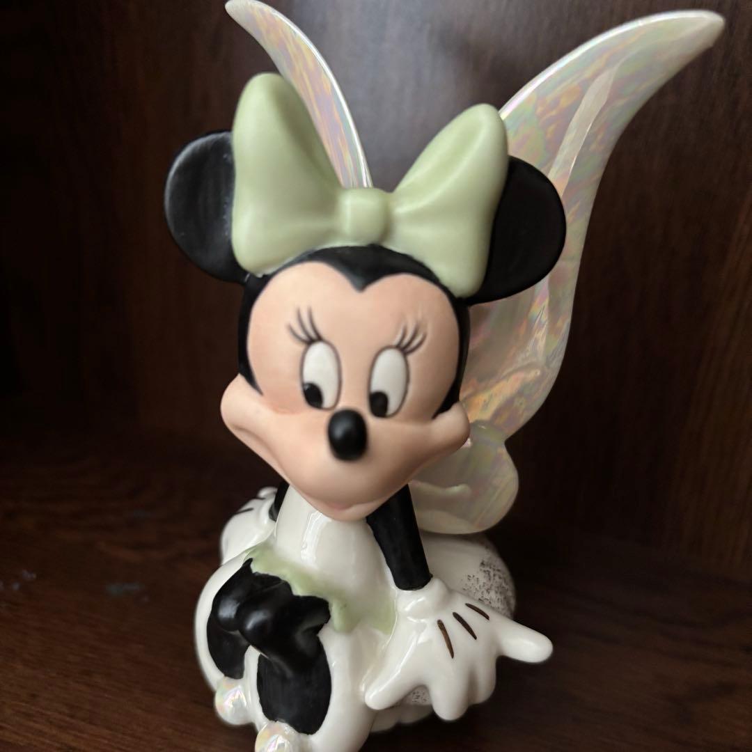 ディズニー　ミニー　妖精 フィギュア　陶器　置物