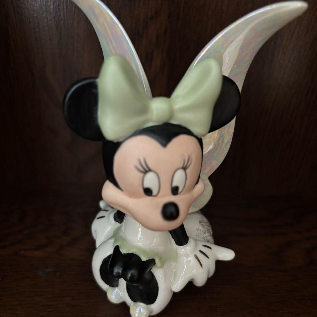 ディズニー　ミニー　妖精 フィギュア　陶器　置物