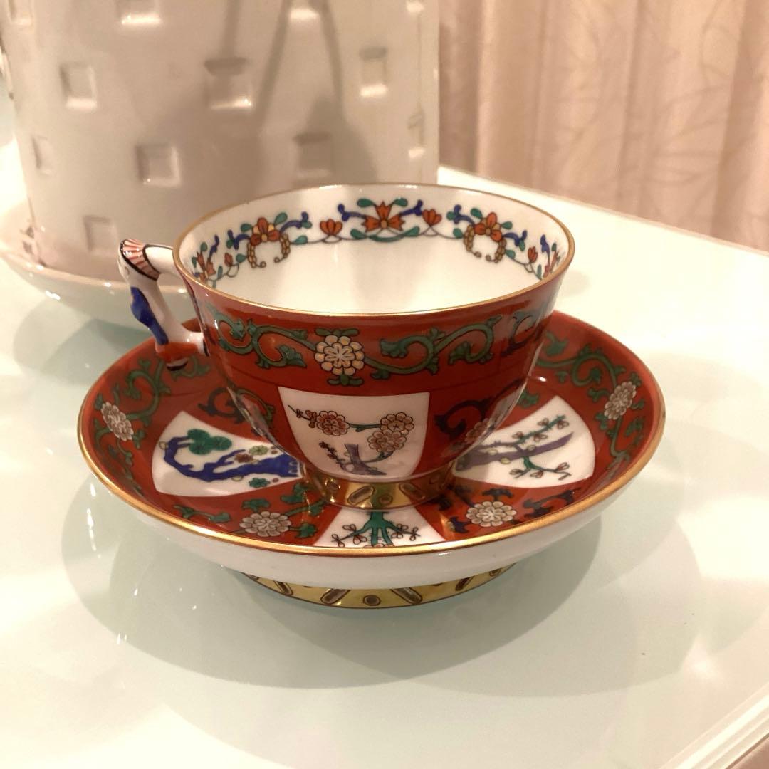 ヘレンド (HEREND) シノワズリ ゲデレ 西安の赤　カップ＆ソーサー