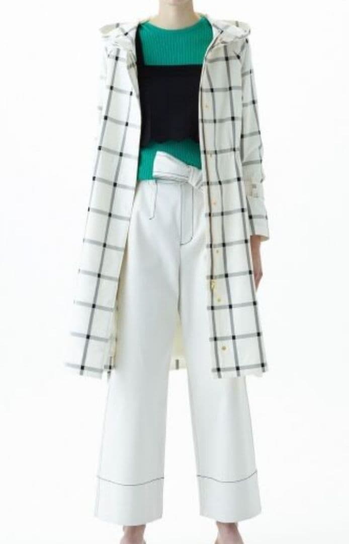 【美品】グレースコンチネンタル ダイアグラム チェックコート