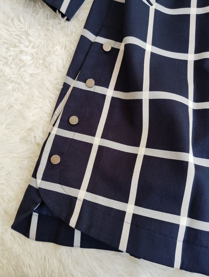 【美品】グレースコンチネンタル ダイアグラム チェックコート