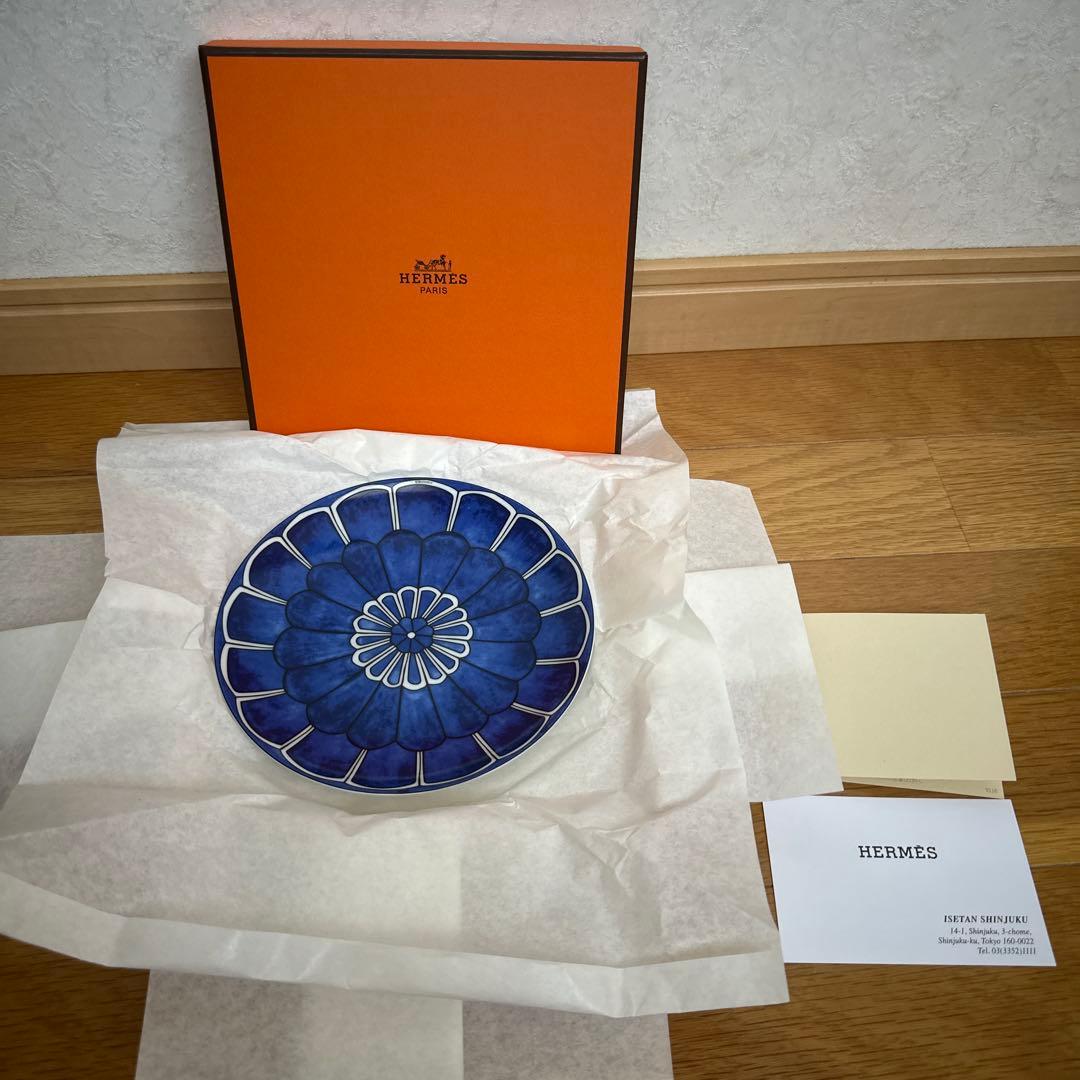 HERMES　エルメス　ブルーダイユール プレート
