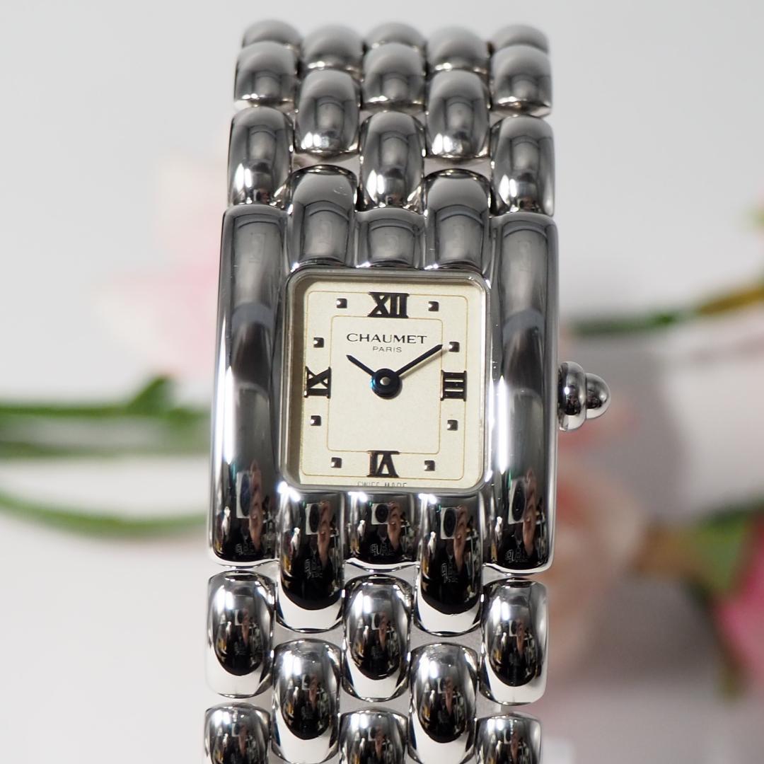 新同品 ショーメ CHAUMET ケイシス スクエア Lサイズ 腕時計 H503