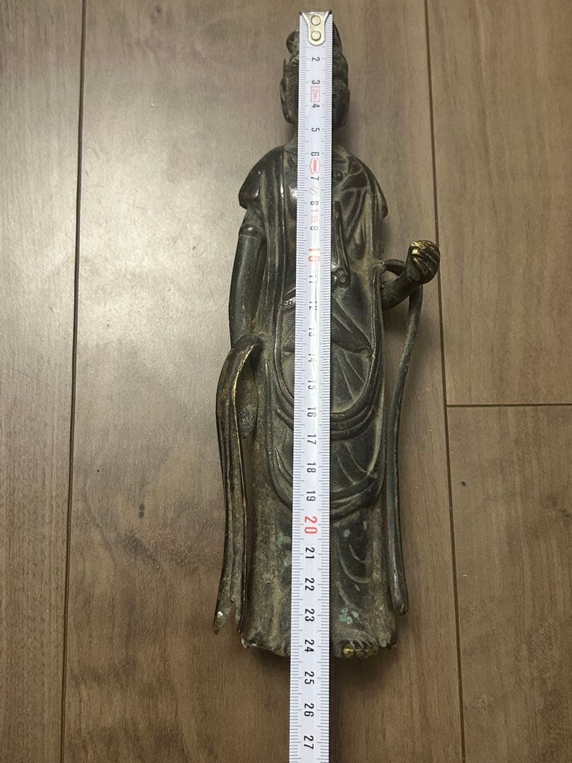 銅観音菩薩立像 仏像 観音像 古銅 骨董品 古美術品