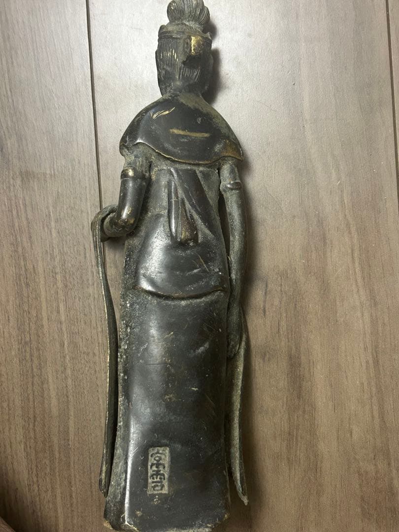 銅観音菩薩立像 仏像 観音像 古銅 骨董品 古美術品