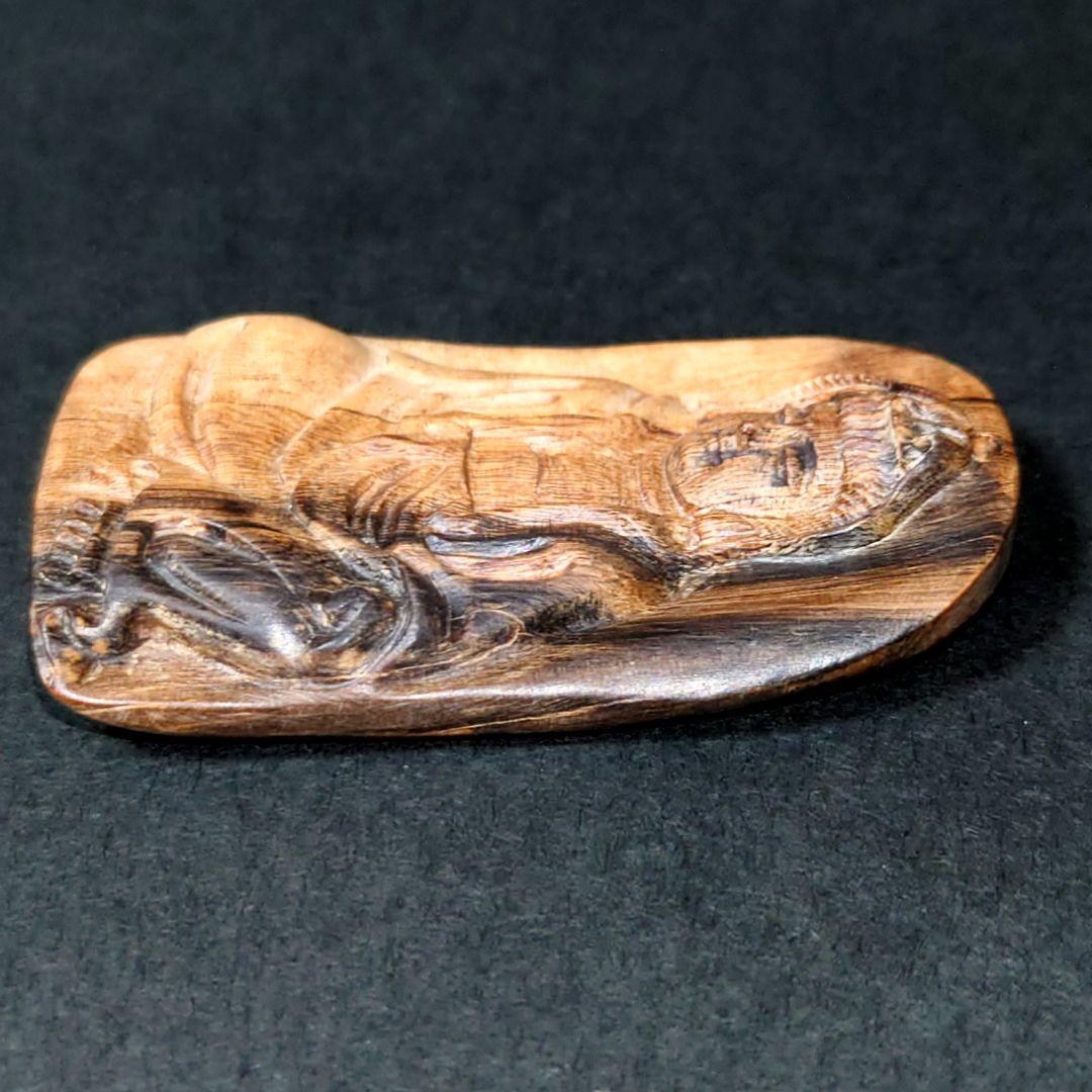 最高品質 天然沈香 彫物 観音細工 約9.1g ネックレストップ 香木